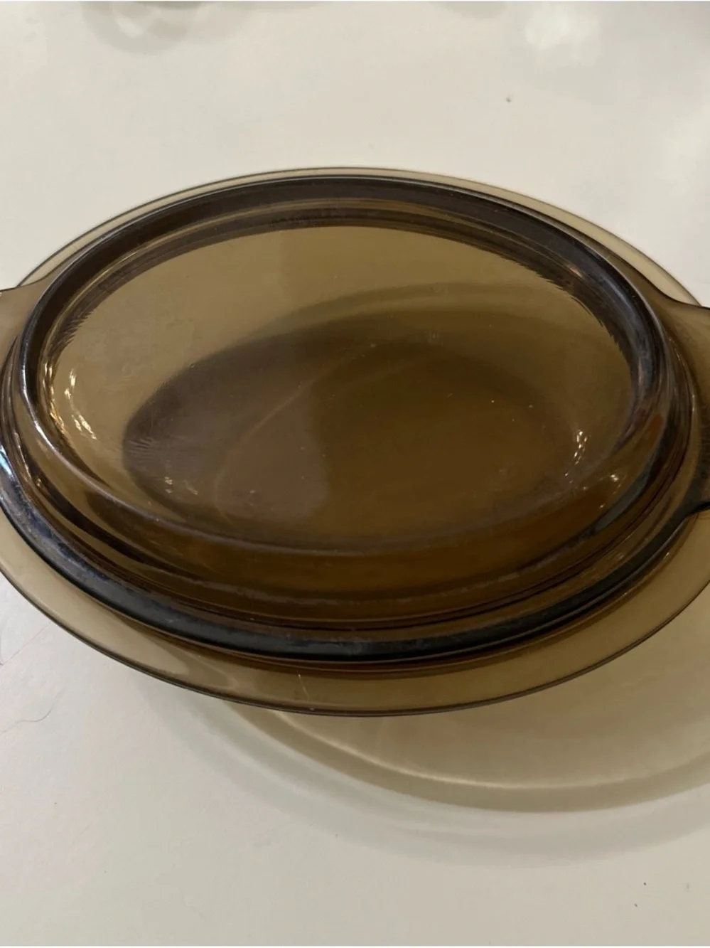 Pyrex set amber